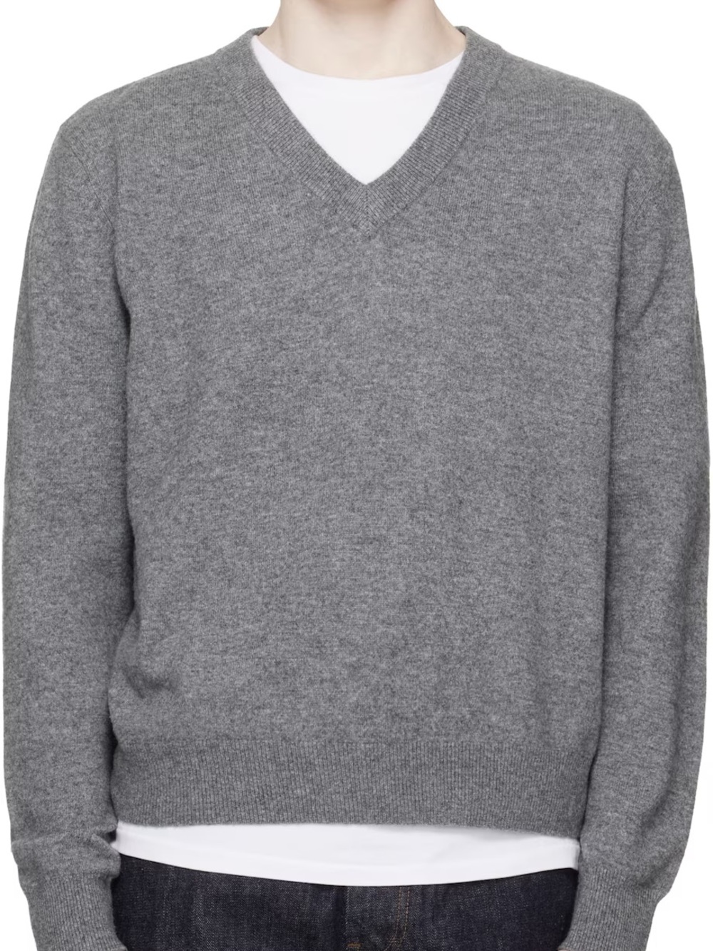 J. Crew Men's Black V-Neck Sweater